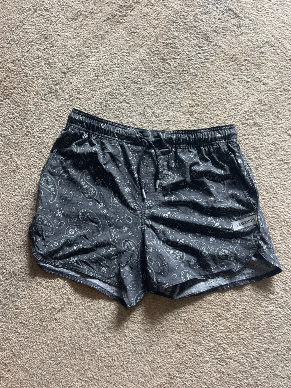 LEGENDS Black Paisley Luka 5’ Shorts 🩳 NWOT 🏷️ MSRP: $65